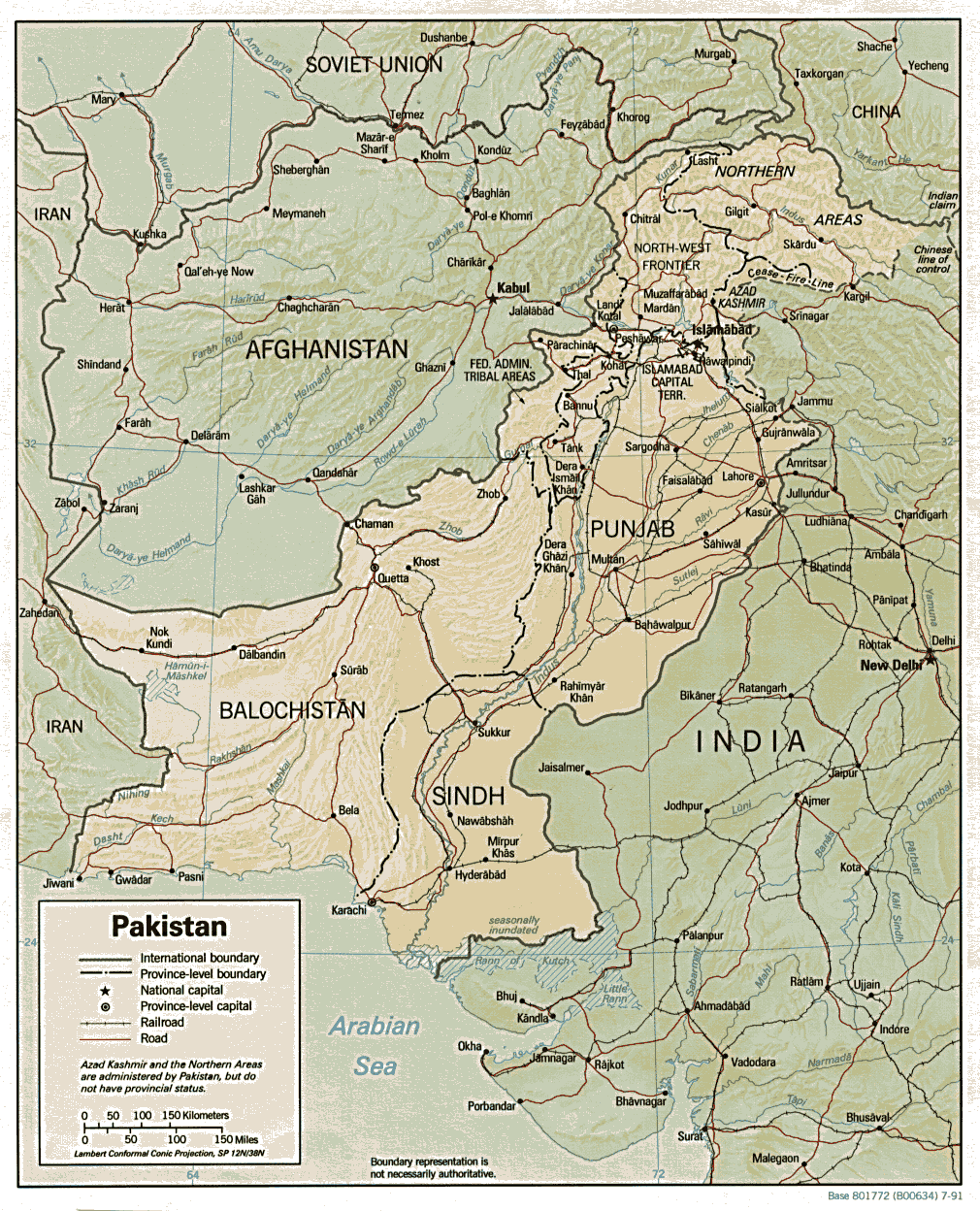 PAKISTAN MAP AND BONDAIRES